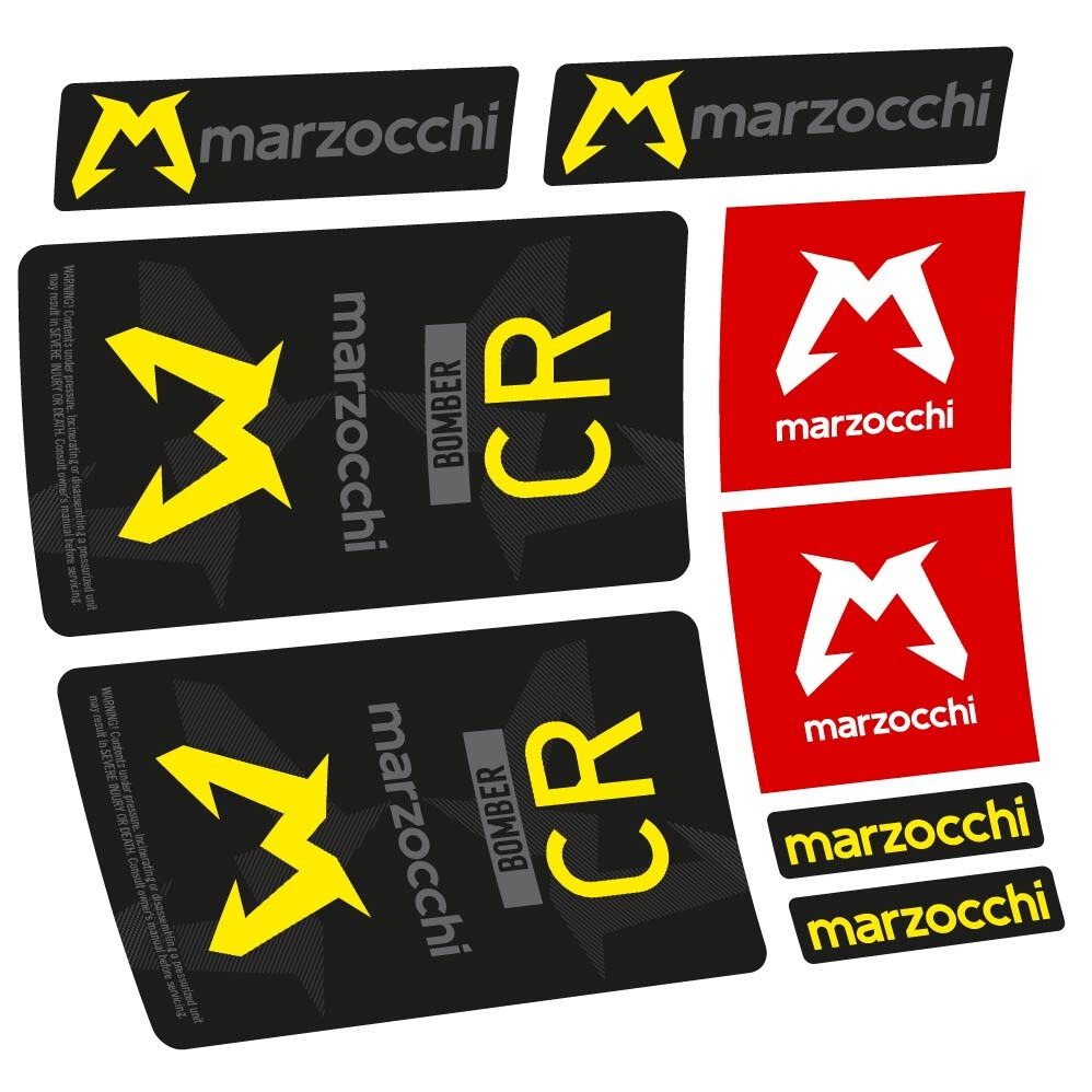 Marzocchi Bomber CR 2023-2024 Pegatinas en vinilo adhesivo Amortiguador (1)