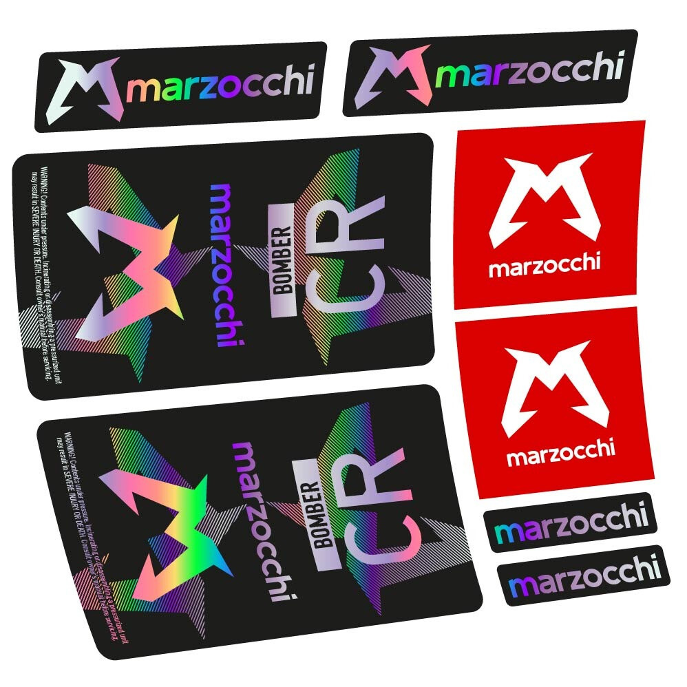 Marzocchi Bomber CR 2023-2024 Pegatinas en vinilo adhesivo Amortiguador (1)