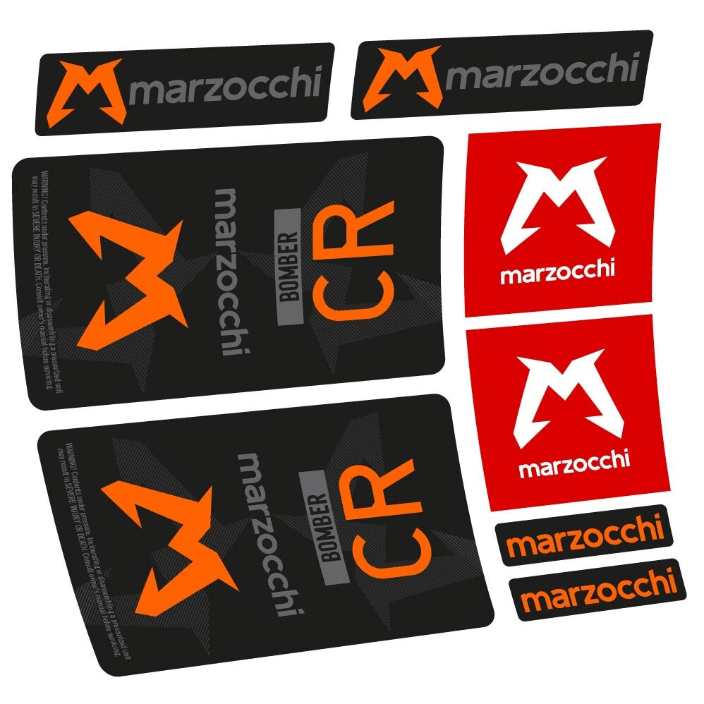 Marzocchi Bomber CR 2023-2024 Pegatinas en vinilo adhesivo Amortiguador (1)