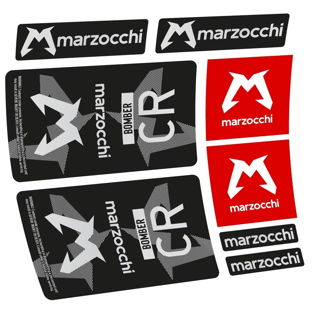 Marzocchi Bomber CR 2023-2024 Pegatinas en vinilo adhesivo Amortiguador (1)