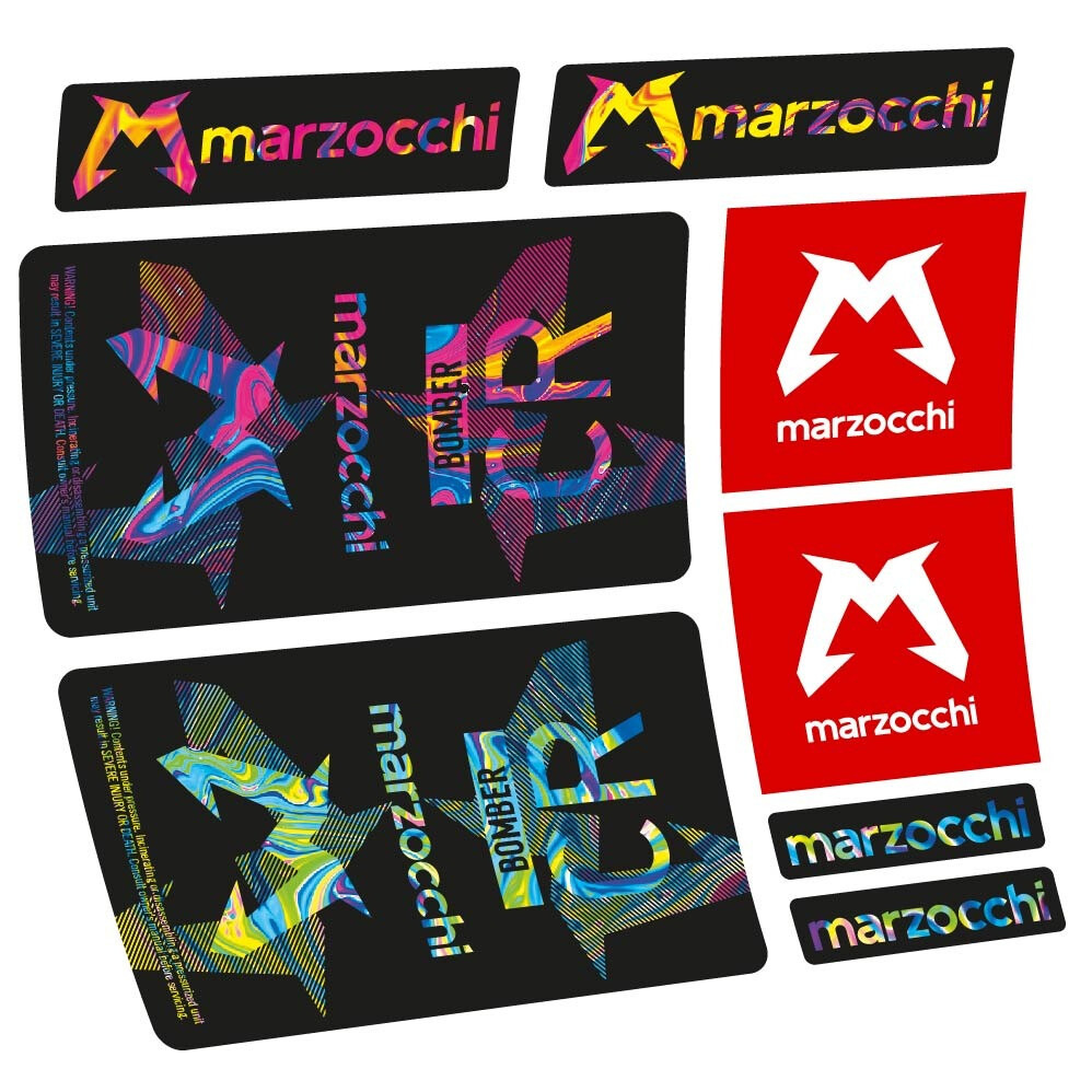Marzocchi Bomber CR 2023-2024 Pegatinas en vinilo adhesivo Amortiguador (1)