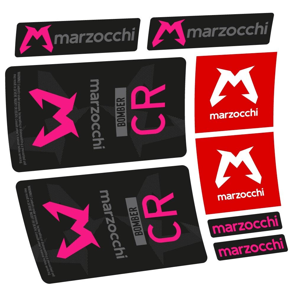 Marzocchi Bomber CR 2023-2024 Pegatinas en vinilo adhesivo Amortiguador (1)