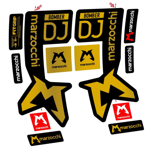 Marzocchi Bomber DJ Pegatinas en vinilo adhesivo Horquilla (13)