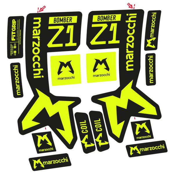 Marzocchi Bomber Z1 Mod. 2 Pegatinas en vinilo adhesivo Horquilla (1)
