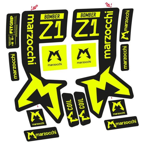 Marzocchi Bomber Z1 Mod. 2 Pegatinas en vinilo adhesivo Horquilla (2)