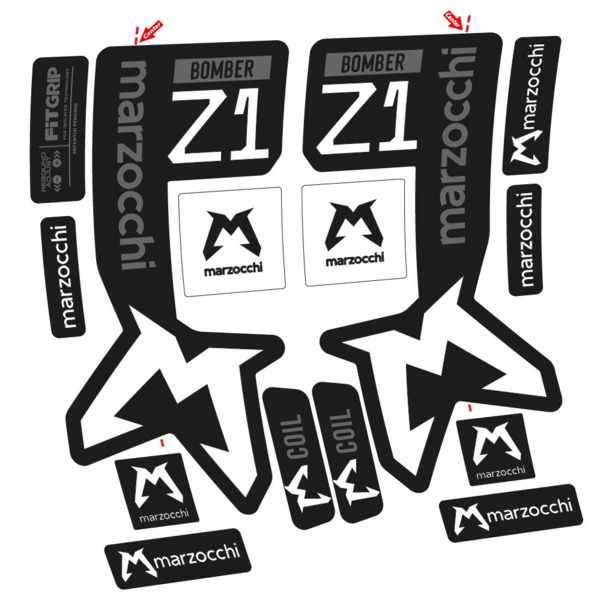 Marzocchi Bomber Z1 Mod. 2 Pegatinas en vinilo adhesivo Horquilla (6)