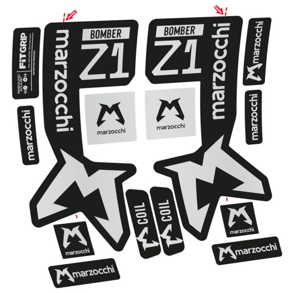 Marzocchi Bomber Z1 Mod. 2 Pegatinas en vinilo adhesivo Horquilla (15)
