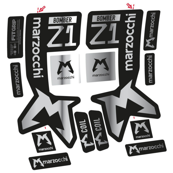 Marzocchi Bomber Z1 Mod. 2 Pegatinas en vinilo adhesivo Horquilla (16)