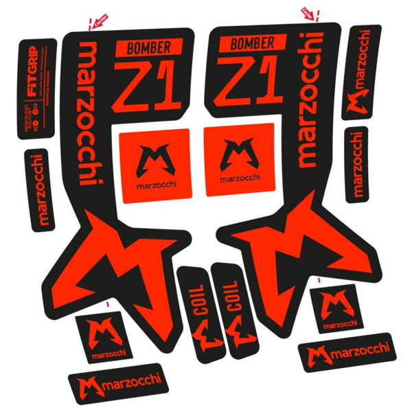 Marzocchi Bomber Z1 Mod. 2 Pegatinas en vinilo adhesivo Horquilla (18)