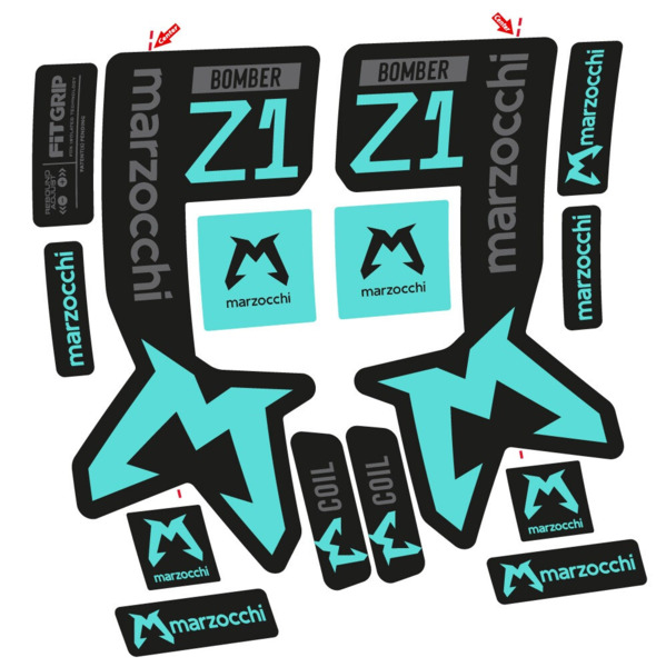 Marzocchi Bomber Z1 Mod. 2 Pegatinas en vinilo adhesivo Horquilla (22)