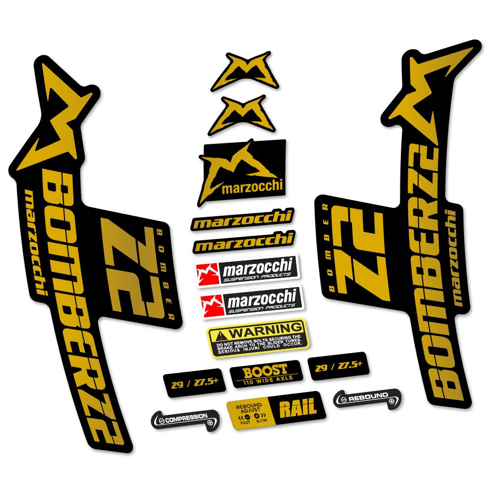 Marzocchi Bomber Z2 Pegatinas en vinilo adhesivo Horquilla (13)