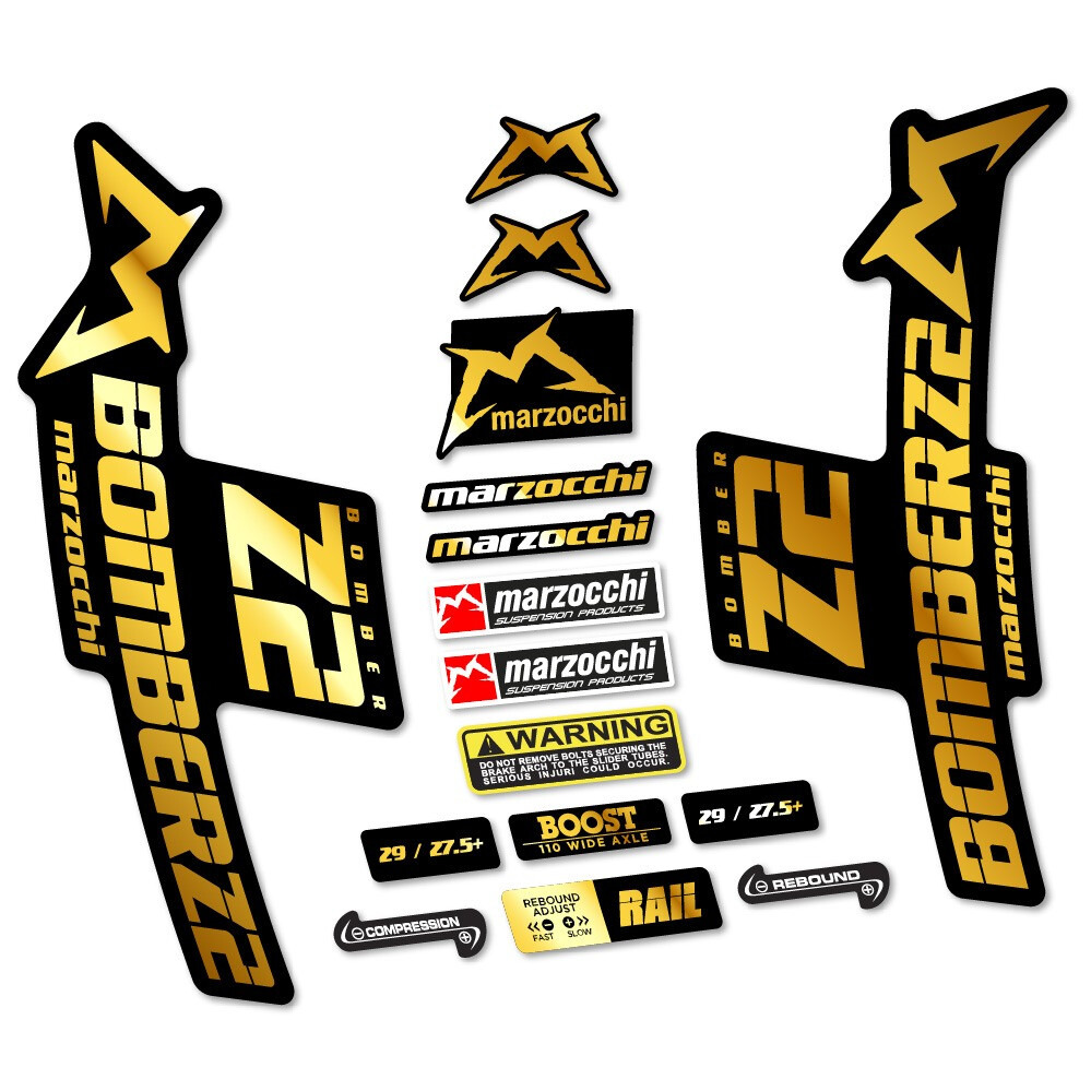 Marzocchi Bomber Z2 Pegatinas en vinilo adhesivo Horquilla (14)