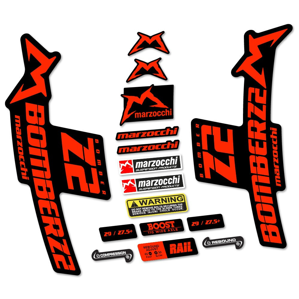 Marzocchi Bomber Z2 Pegatinas en vinilo adhesivo Horquilla (18)