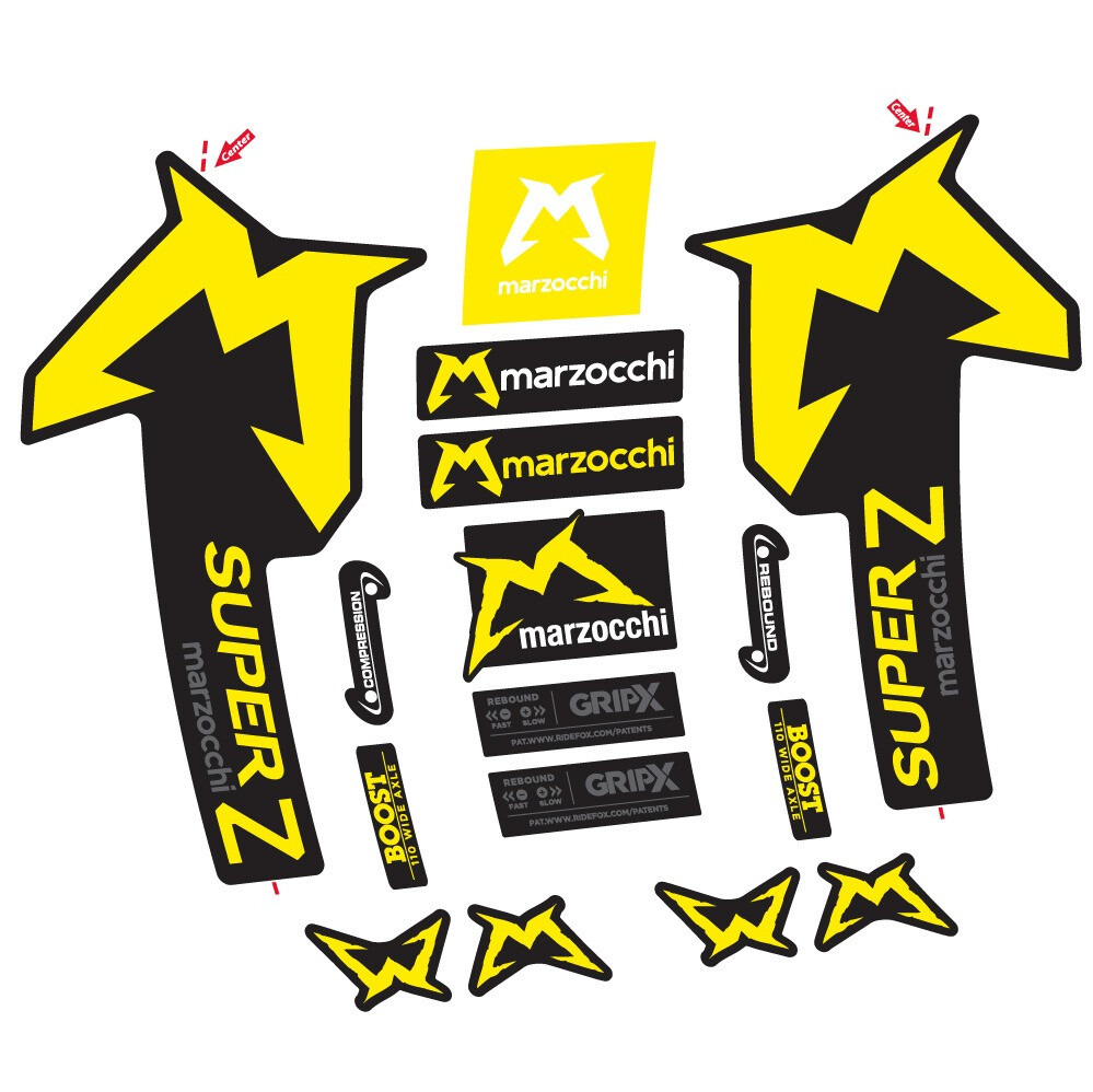 Marzocchi Super Z Pegatinas en vinilo adhesivo Horquilla (3)