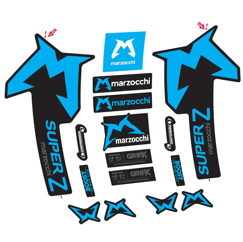 Marzocchi Super Z Pegatinas en vinilo adhesivo Horquilla (4)