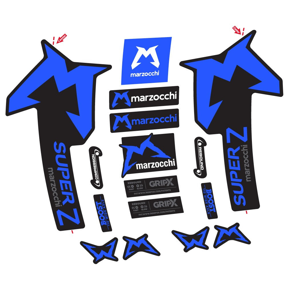 Marzocchi Super Z Pegatinas en vinilo adhesivo Horquilla (5)