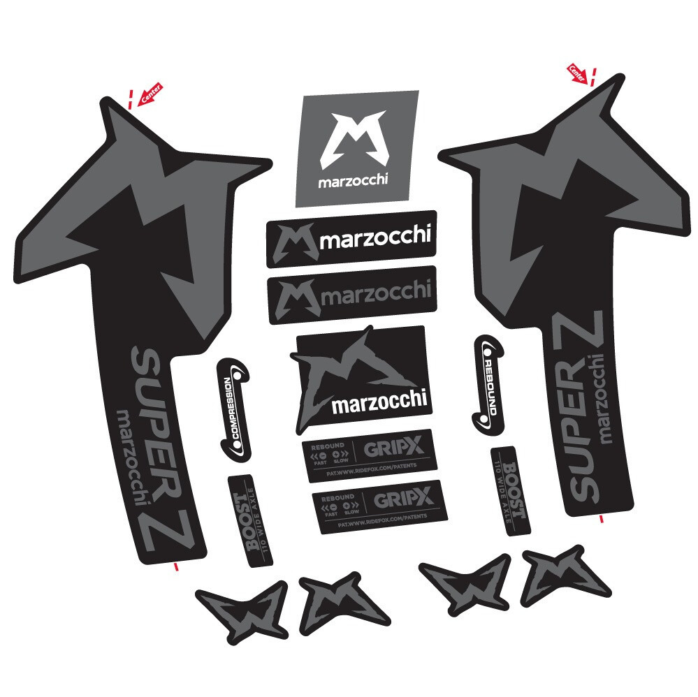 Marzocchi Super Z Pegatinas en vinilo adhesivo Horquilla (7)