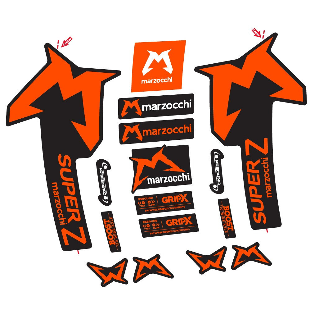 Marzocchi Super Z Pegatinas en vinilo adhesivo Horquilla (10)