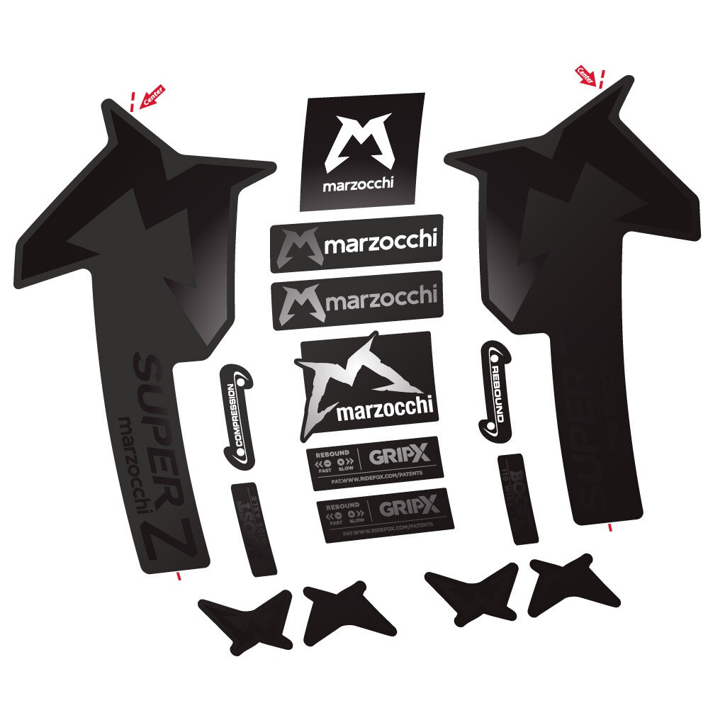 Marzocchi Super Z Pegatinas en vinilo adhesivo Horquilla (12)