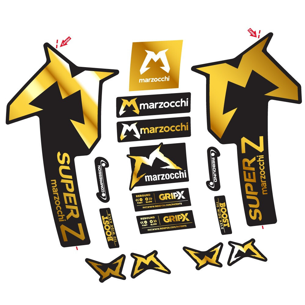 Marzocchi Super Z Pegatinas en vinilo adhesivo Horquilla (14)
