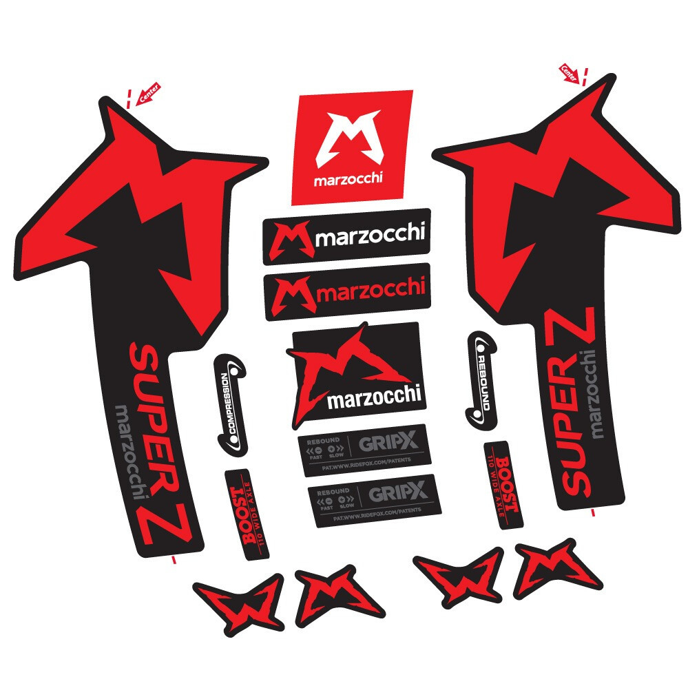 Marzocchi Super Z Pegatinas en vinilo adhesivo Horquilla (19)