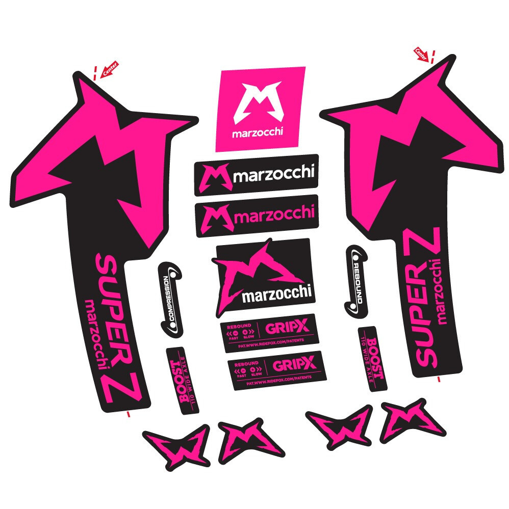 Marzocchi Super Z Pegatinas en vinilo adhesivo Horquilla (20)