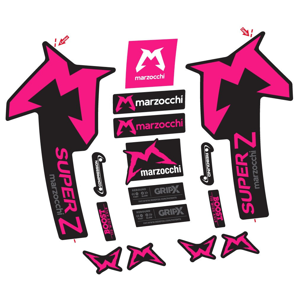 Marzocchi Super Z Pegatinas en vinilo adhesivo Horquilla (21)