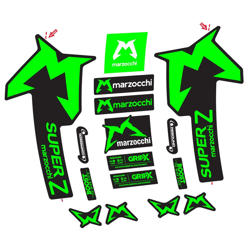 Marzocchi Super Z Pegatinas en vinilo adhesivo Horquilla (23)
