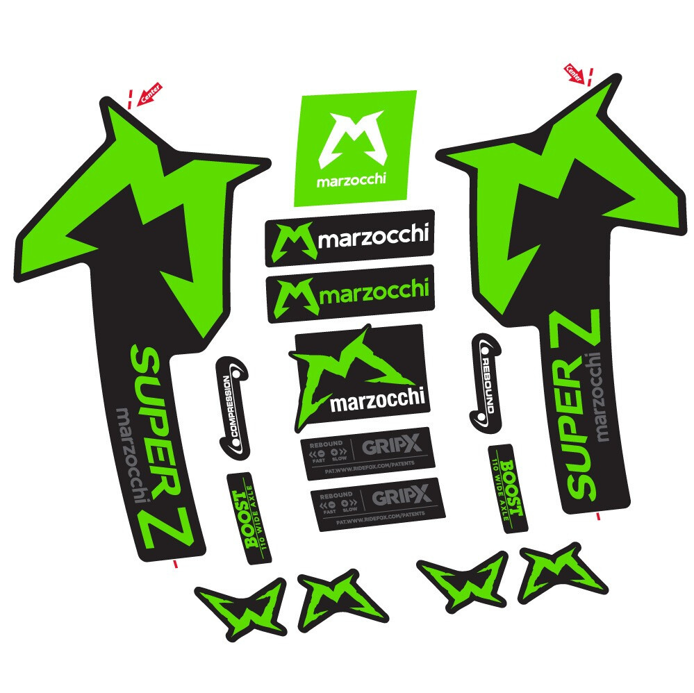 Marzocchi Super Z Pegatinas en vinilo adhesivo Horquilla (24)