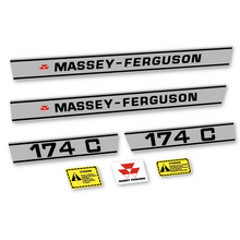 Massey Ferguson 174C Pegatinas en vinilo adhesivo Tractor