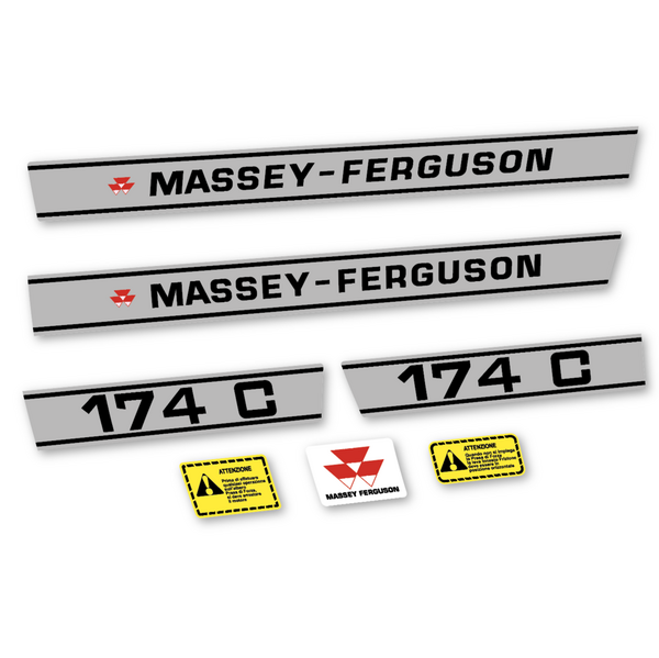 Massey Ferguson 174C Pegatinas en vinilo adhesivo Tractor