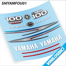 Yamaha Four Stroke 100 pegatinas en vinilo adhesivo para embarcación