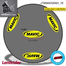 Mavic Comete vinilos llanta lenticular