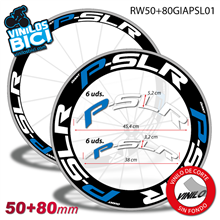 Giant P-SLR vinilos adhesivos llanta 50+80mm