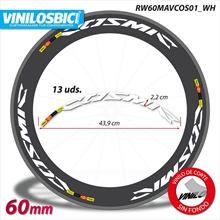 Mavic Cosmic CXR 60 pegatinas vinilo adhesivo llantas