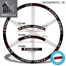 Bike Ahead, vinilos adhesivos llantas perfil 26