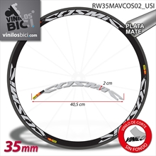 Mavic Cosmic, vinilos adhesivos llanta perfil 40mm