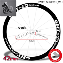 ax-Lightness SRT, vinilos adhesivos llanta perfil 42mm