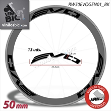Evo, vinilos adhesivos llanta perfil 50mm