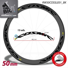 Mavic Cosmic SLE, vinilos adhesivos llanta perfil 50mm