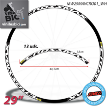 Mavic Crossmax Elite, vinilos adhesivos llanta 29"