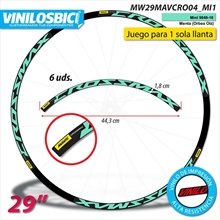 Mavic Crossmax, pegatinas vinilo adhesivos llanta 29"