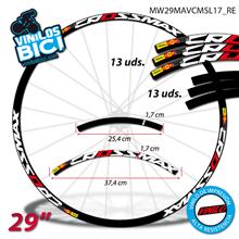 Mavic Crossmax SL Vinilos adhesivos llanta 29"
