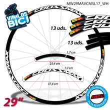 Mavic Crossmax SL Vinilos adhesivos llanta 29"