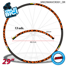 Mavic Crossmax Pro, vinilos adhesivos llanta 29"