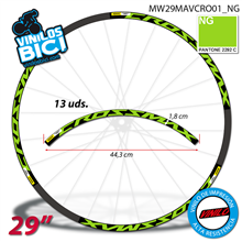 Mavic Crossmax Pro, vinilos adhesivos llanta 29"