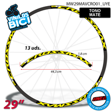 Mavic Crossmax Pro, vinilos adhesivos llanta 29"