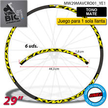 Mavic Crossmax Pro, vinilos adhesivos llanta 29"
