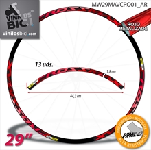 Mavic Crossmax Elite, vinilos adhesivos llanta 29"