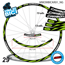 Ibis Carbon 928 vinilos adhesivos llanta 29"